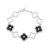 Flora Grand Halo Nine-Station Flower Bracelet