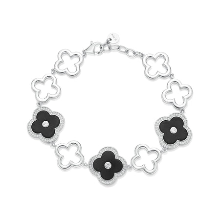 Flora Grand Halo Nine-Station Flower Bracelet