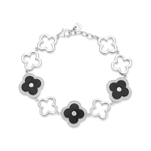 Flora Grand Halo Nine-Station Flower Bracelet