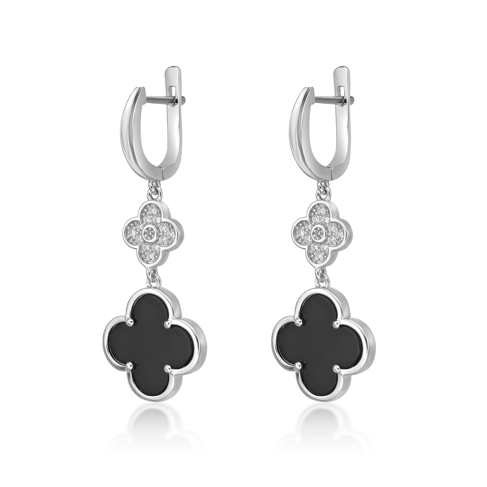Flora Classic Twin Flower Earrings