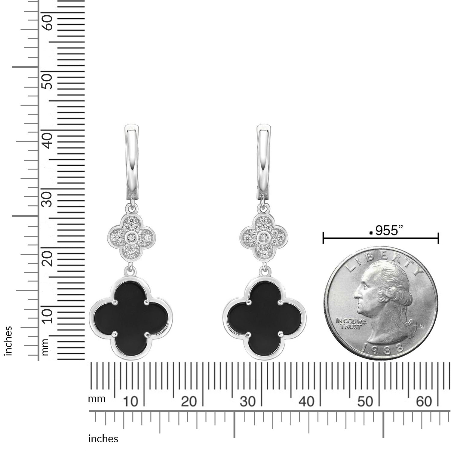 Flora Classic Twin Flower Earrings