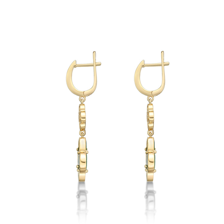 Flora Classic Twin Flower Earrings