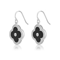 Flora Halo Flower Hook Earrings