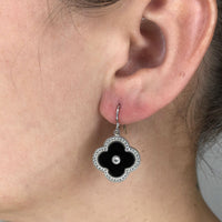 Flora Halo Flower Hook Earrings