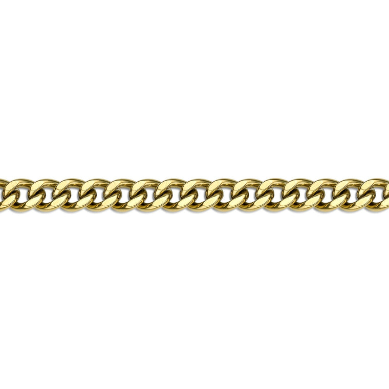 Thick Curb Chain Gift Set in Gold Ion Plated Stainless Steel, 20"