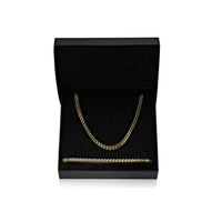 Thin Foxtail Chain Gift Set in Gold Ion Plated Stainless Steel, 30"