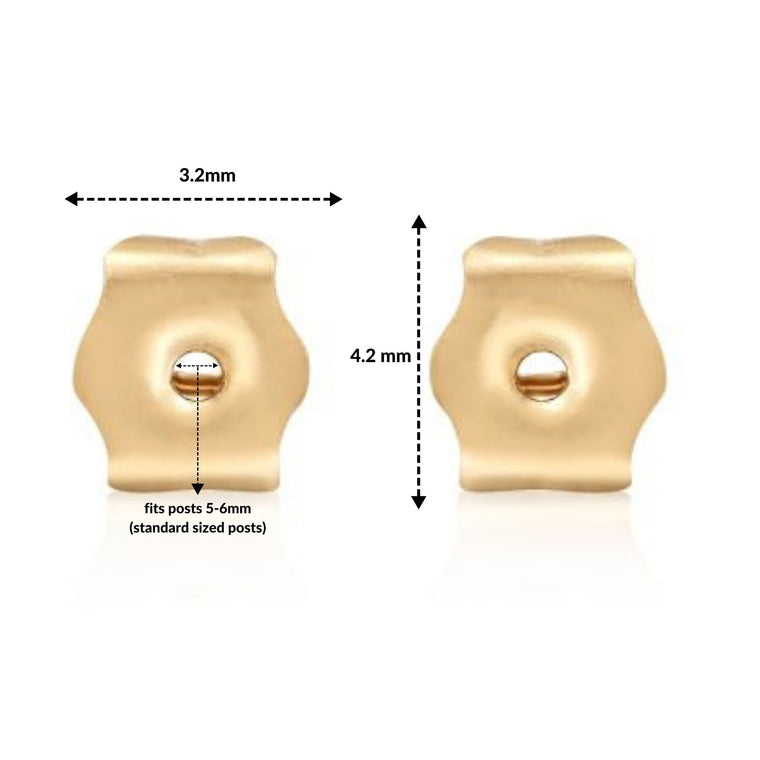 14K Gold Replacement Friction Back