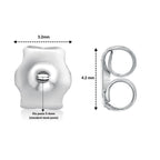 Sterling Silver Replacement Friction Back