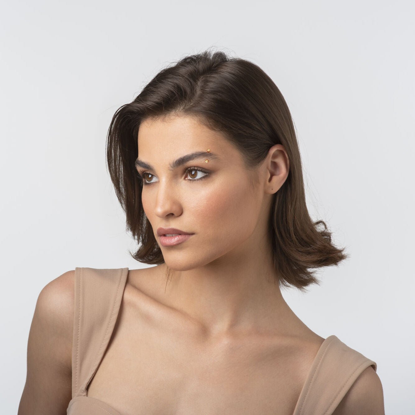 Banana Pin Barbell Eyebrow Piercing - 16G