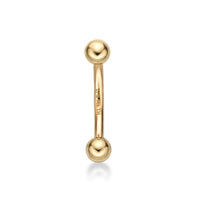 Banana Pin Barbell Eyebrow Piercing - 16G