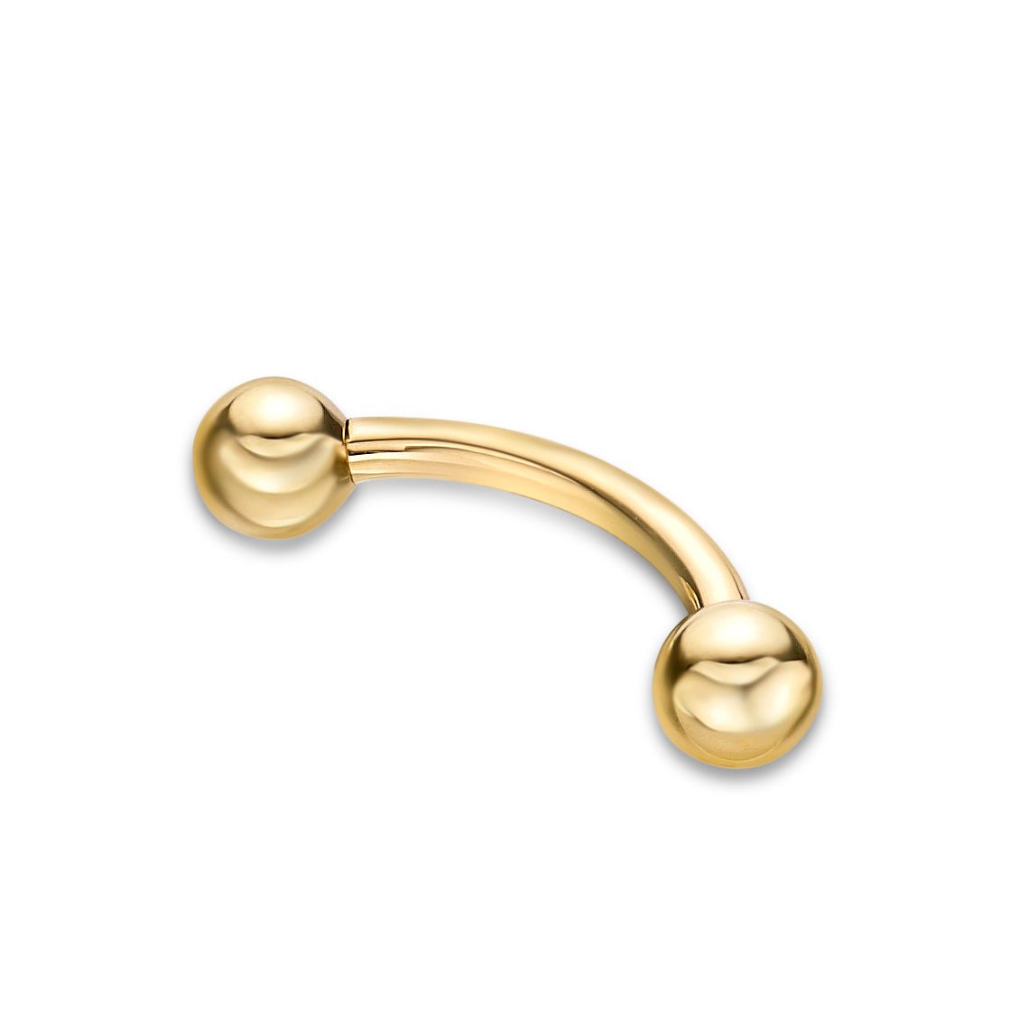 Banana Pin Barbell Eyebrow Piercing - 16G