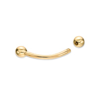 Banana Pin Barbell Eyebrow Piercing - 16G - 3/8"