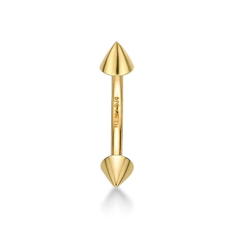Banana Pin Spiked Eyebrow Piercing - 16G