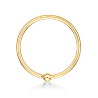 Captive Bead Hoop Nipple Ring - 14G