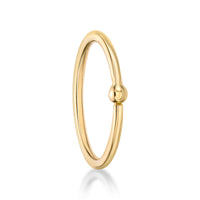 Captive Bead Hoop Nipple Ring - 14G