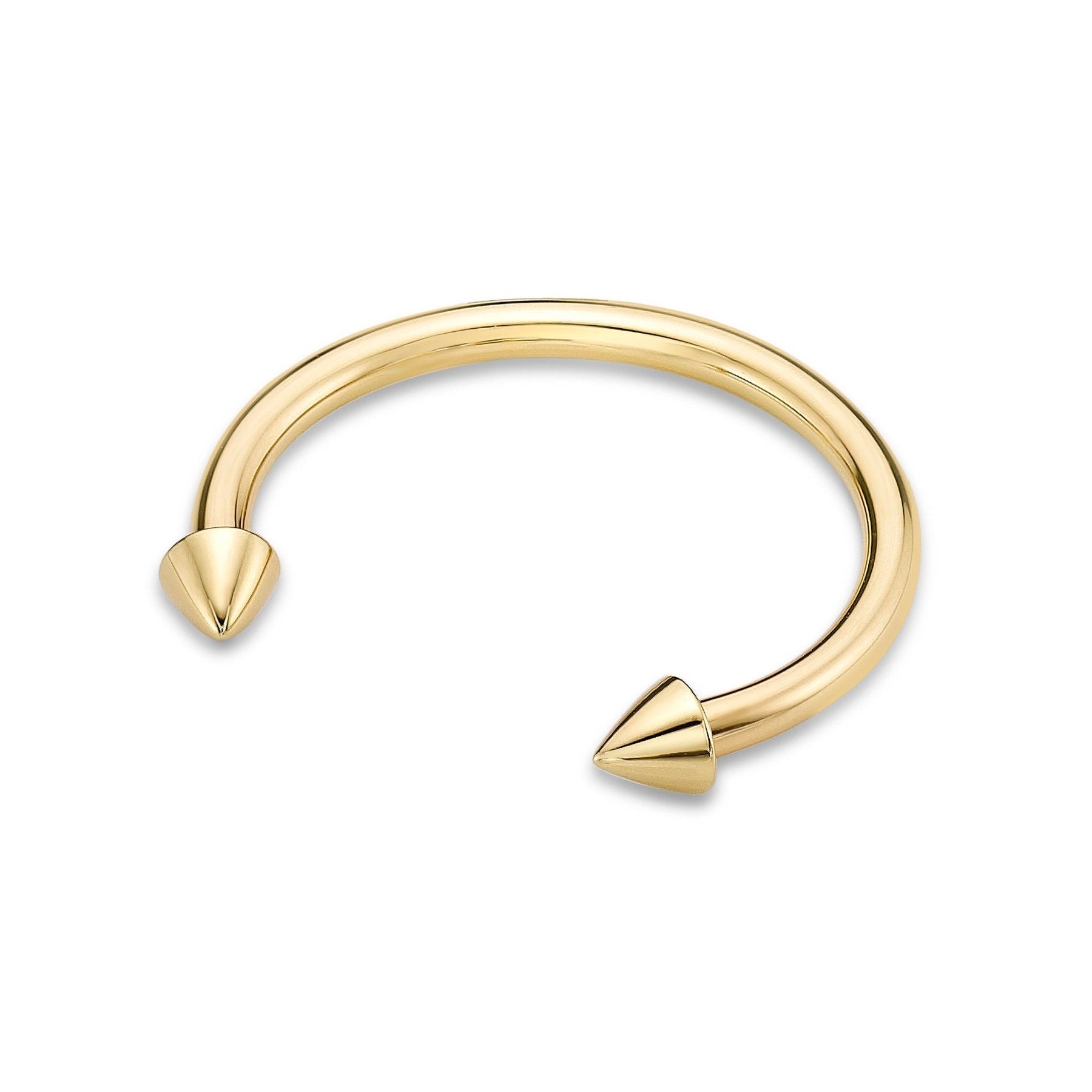 Spiked Horseshoe Nipple Ring - 14G