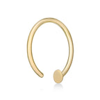14K Open Hoop Nose Ring - 20G