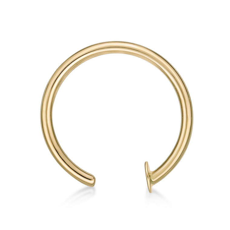 14K Open Hoop Nose Ring - 20G