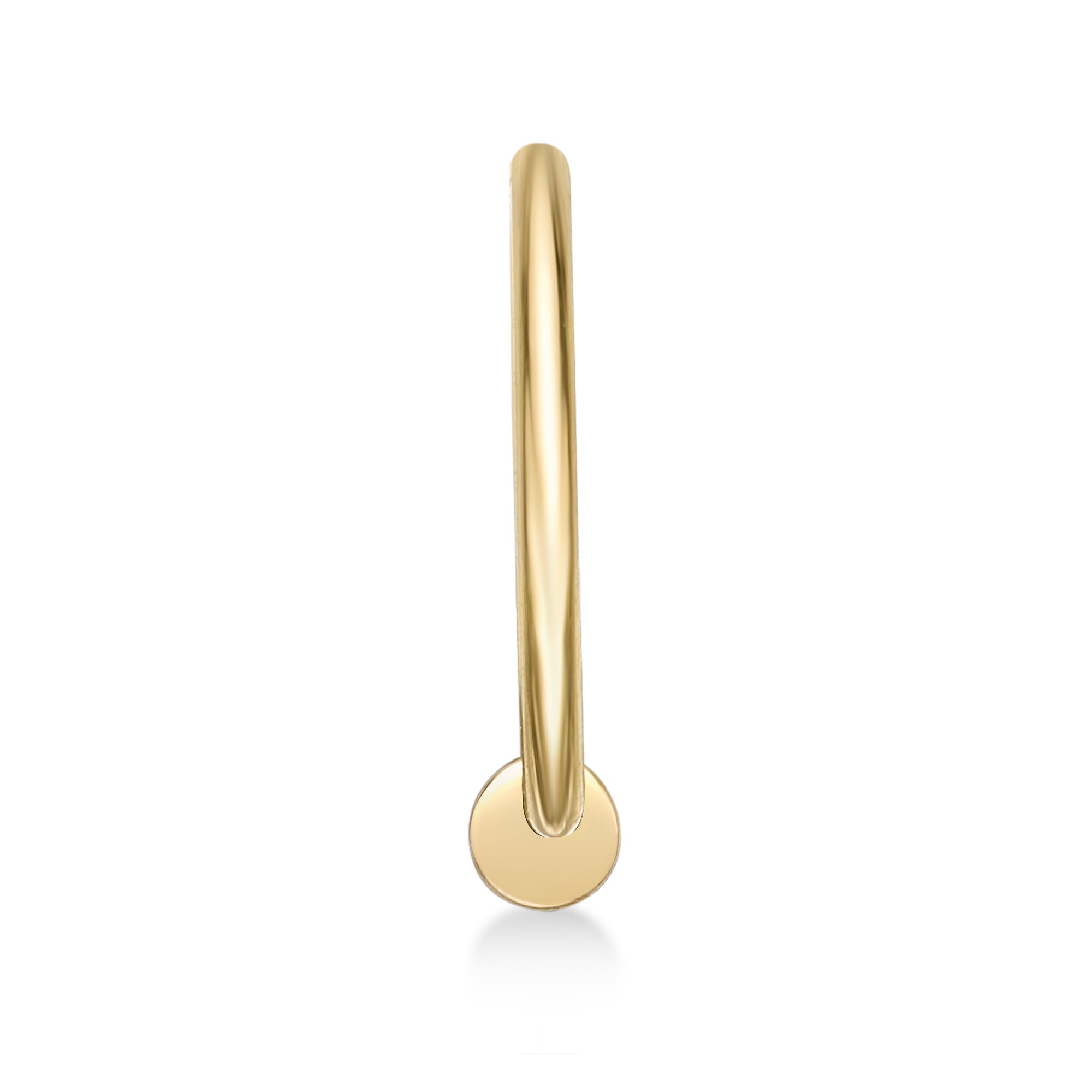 14K Open Hoop Nose Ring - 20G