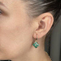 Flora Grand Triple Flower Cubic Zirconia Drop Earrings