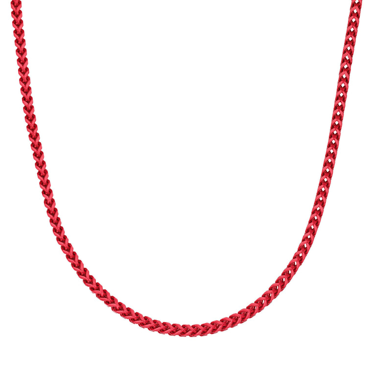 Medium Chain in Red Acrylic Coated Stainless Steel