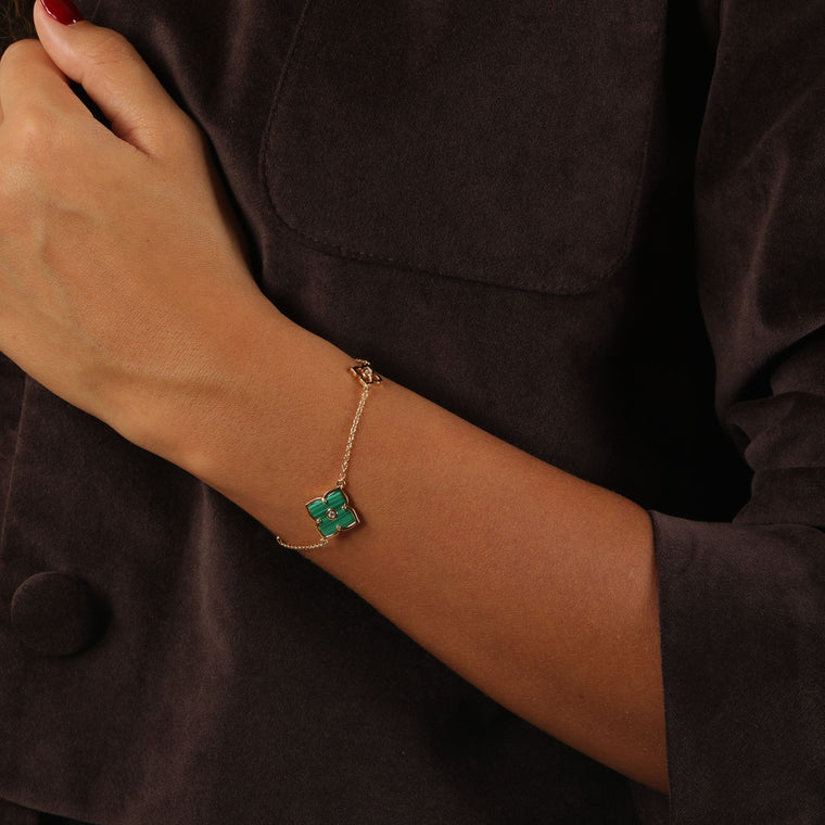 Flora Classic Triple Flower Station Bracelet