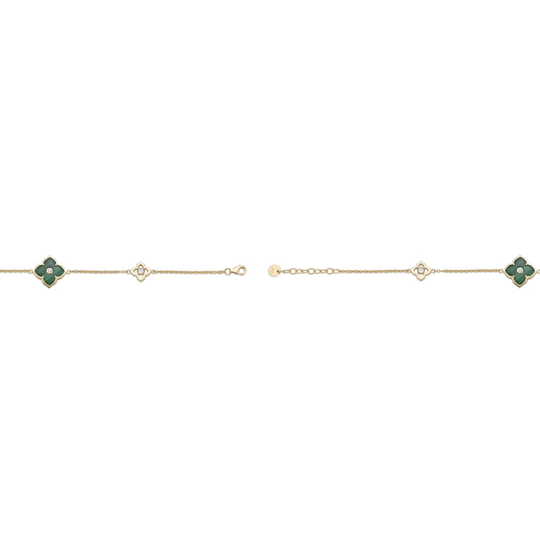 Flora Classic Triple Flower Station Bracelet