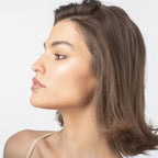 14K Gold L-Shaped Diamond Nose Ring - 20G