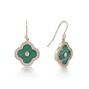 Flora Halo Flower Hook Earrings