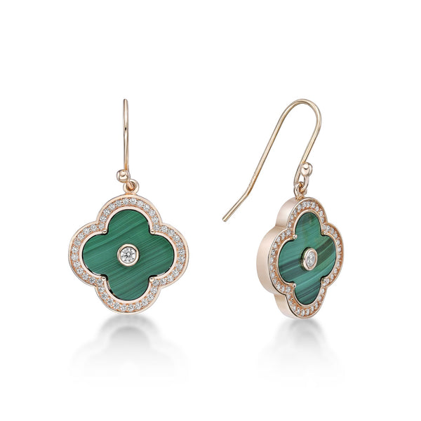 Flora Halo Flower Hook Earrings