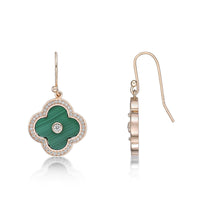 Flora Halo Flower Hook Earrings
