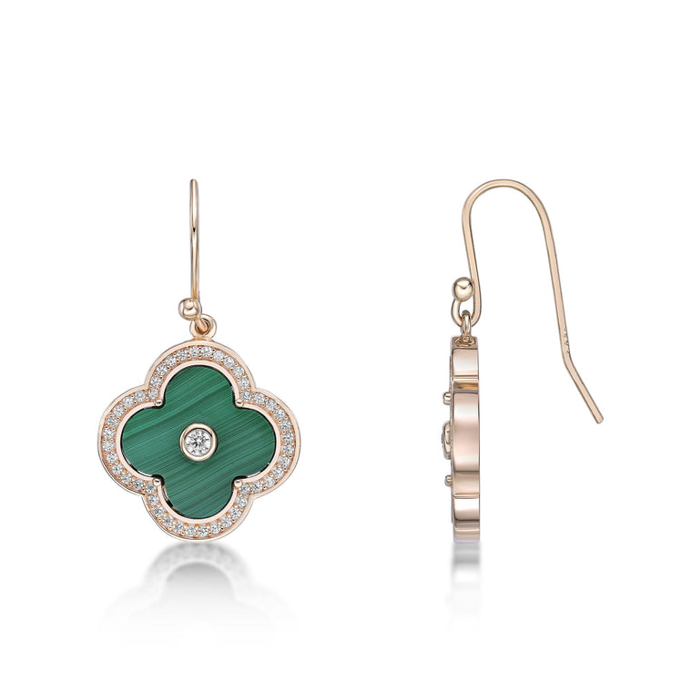 Flora Halo Flower Hook Earrings