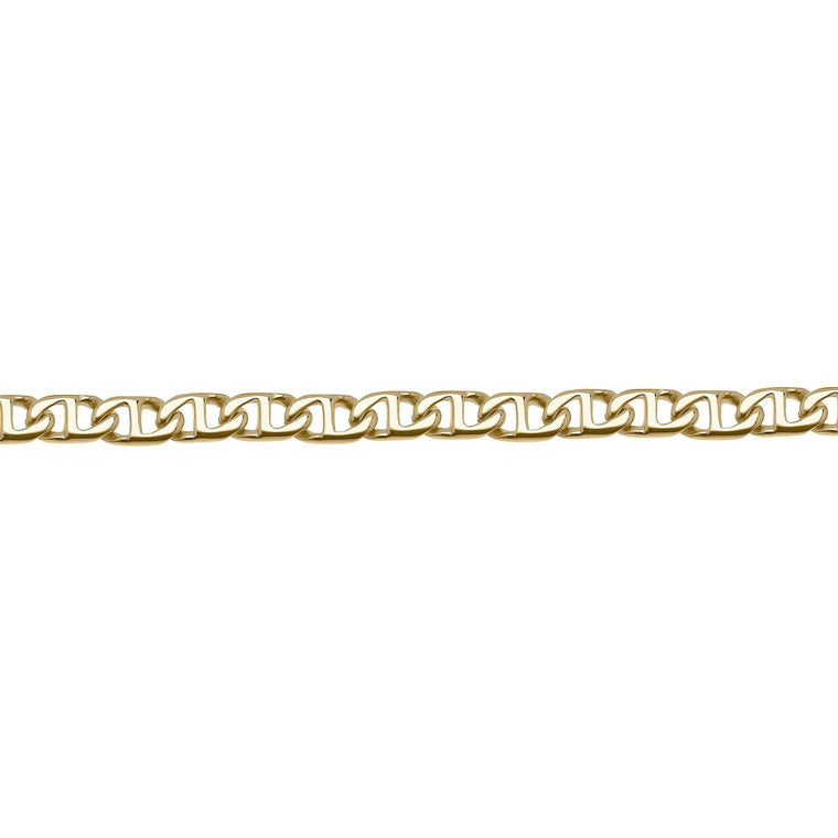 Men's 10MM Mariner Chain Necklace in Stainless Steel