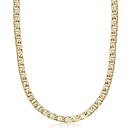 Men's 10MM Mariner Chain Necklace in Stainless Steel