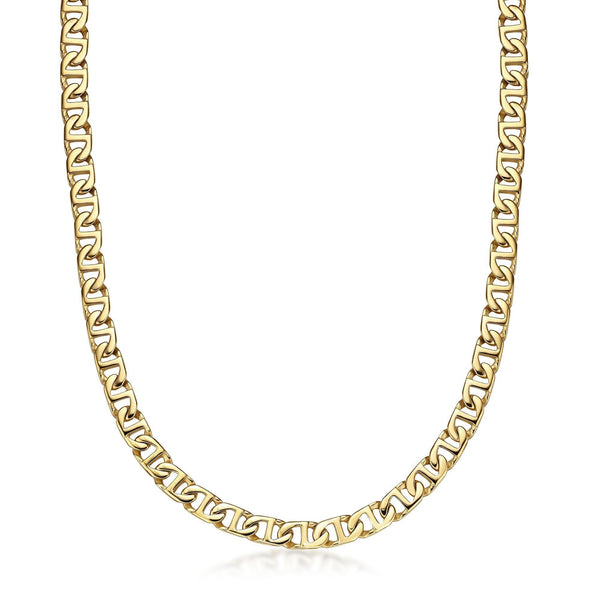 Men's 10MM Mariner Chain Necklace in Stainless Steel
