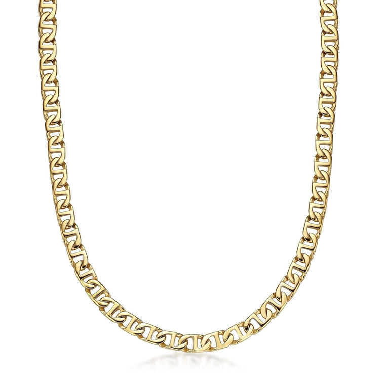 Men's 10MM Mariner Chain Necklace in Stainless Steel