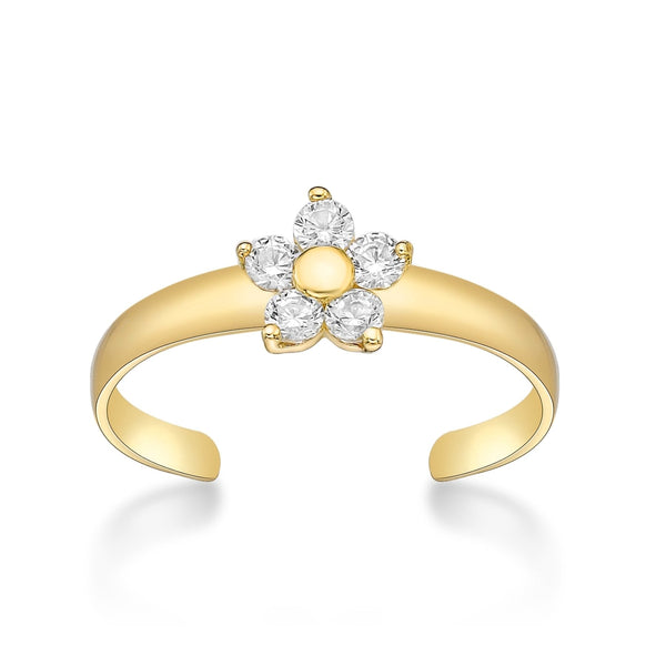 Flower Toe Ring