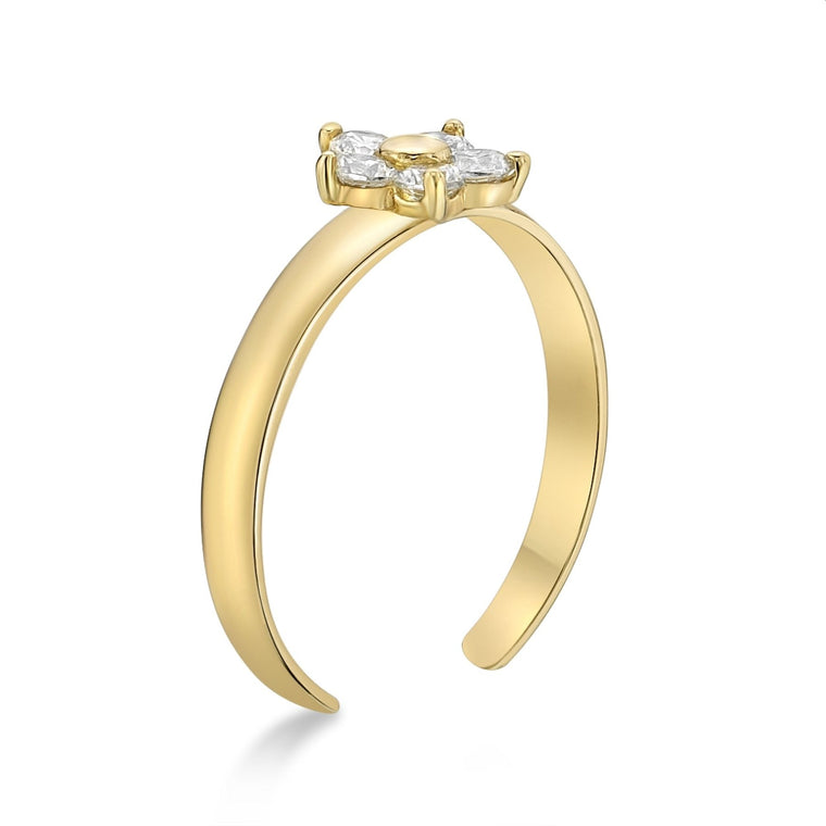 Flower Toe Ring