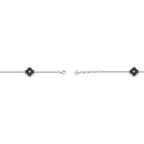 Flora Halo Three-Station Flower Bracelet