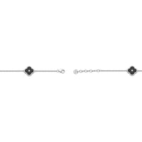Flora Halo Three-Station Flower Bracelet