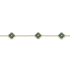 Flora Halo Three-Station Flower Bracelet