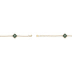 Flora Halo Three-Station Flower Bracelet