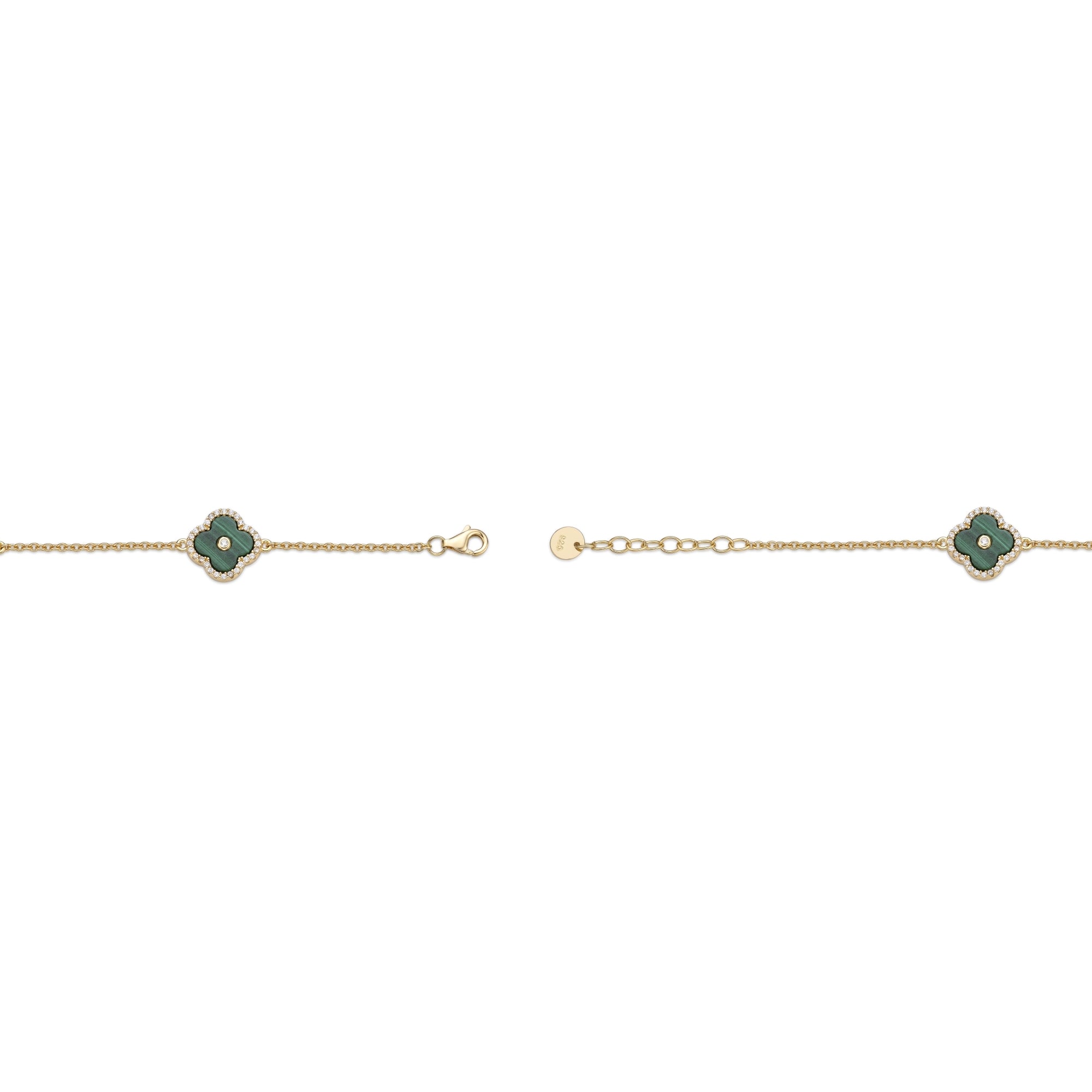 Flora Halo Three-Station Flower Bracelet