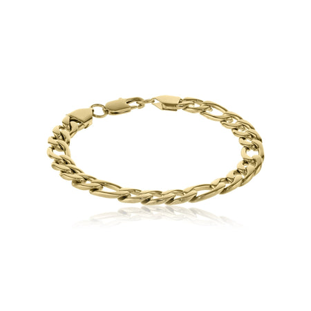 Bold Bracelet in Gold Ion Plated Stainless Steel