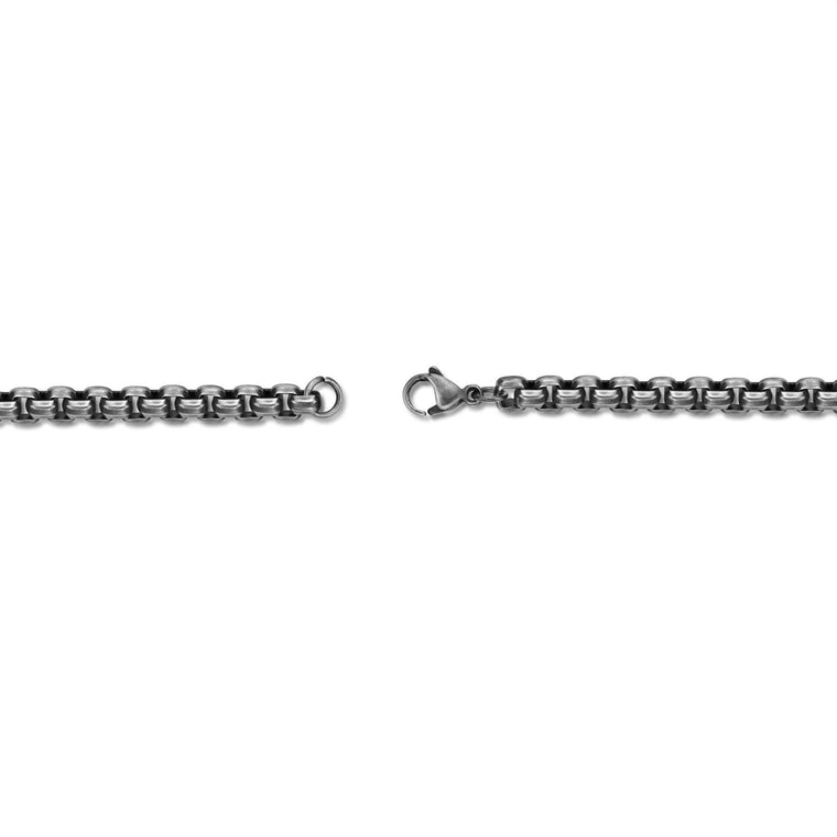 Anchor Bracelet in Black Finish Stainless Steel