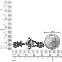 Anchor Bracelet in Black Finish Stainless Steel