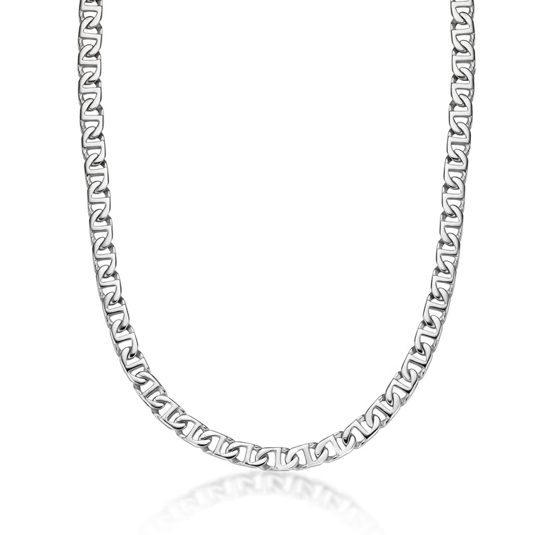 Men's 10MM Mariner Chain Gift Set in Stainless Steel, 22" + 9"