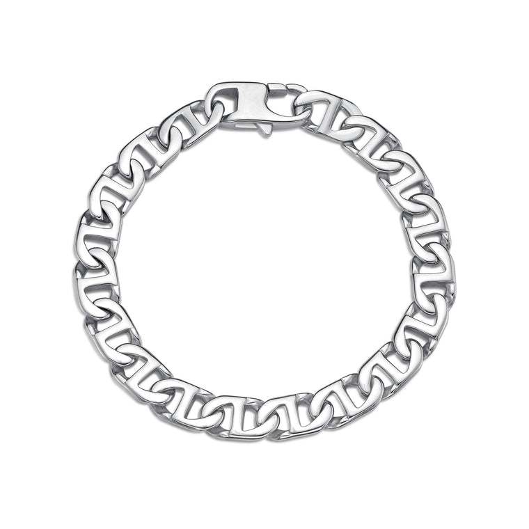 Men's 10MM Mariner Chain Gift Set in Stainless Steel, 22" + 9"