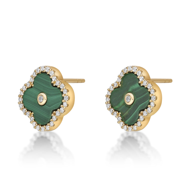 Flora Halo Flower Stud Earrings