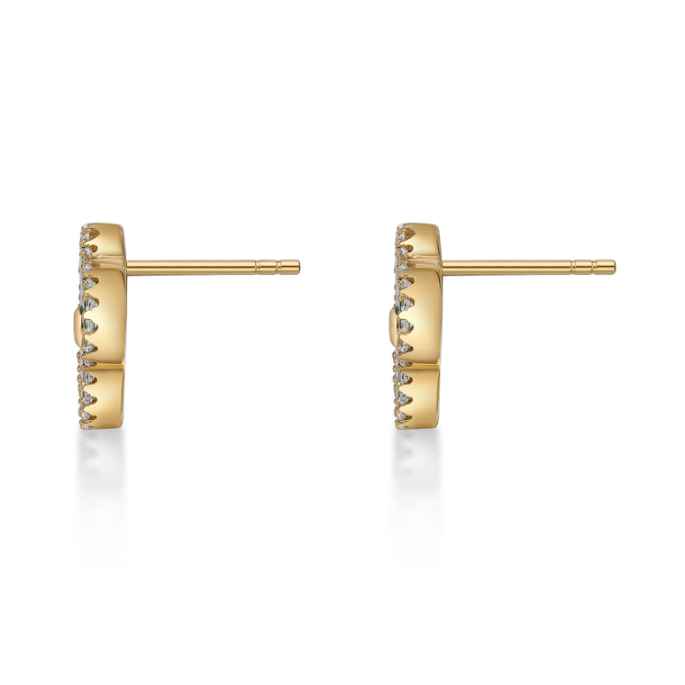 Flora Halo Flower Stud Earrings